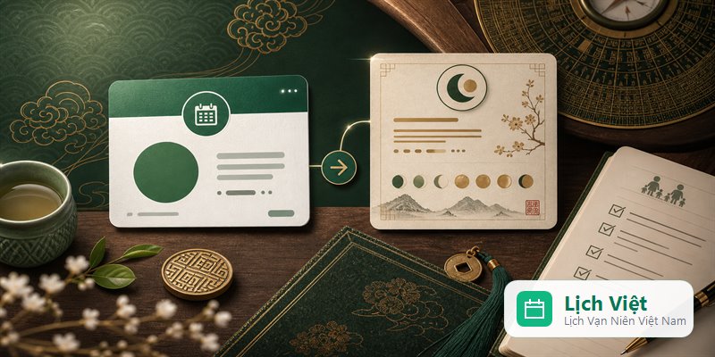 Chuyển đổi ngày âm dương để lên lịch giỗ chạp và sự kiện