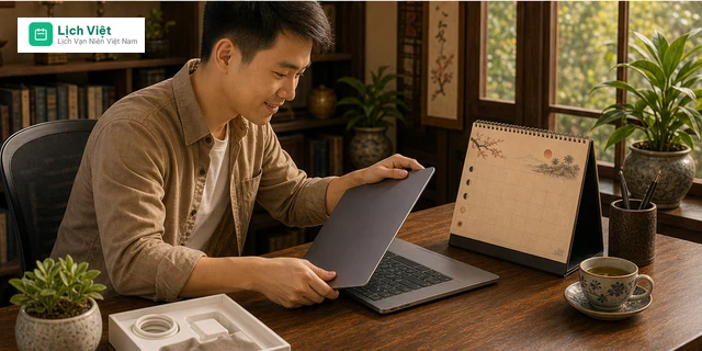Cách ứng dụng ngày tốt mua máy tính theo lịch âm trong đời sống
