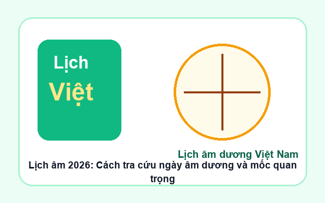 Lịch âm 2026: Cách tra cứu ngày âm dương và mốc quan trọng
