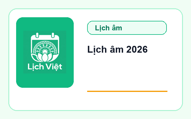Lịch âm 2026: Cách tra cứu ngày âm dương và mốc quan trọng
